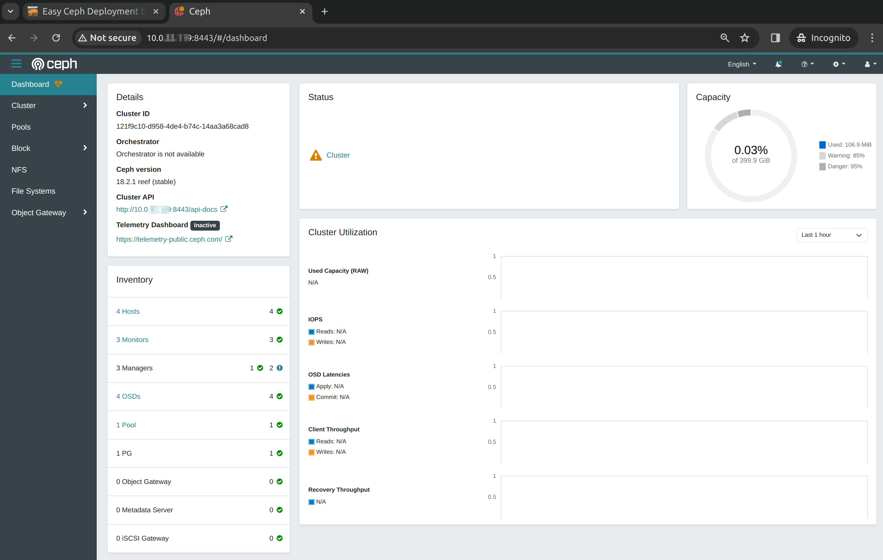 Ceph Dashboard