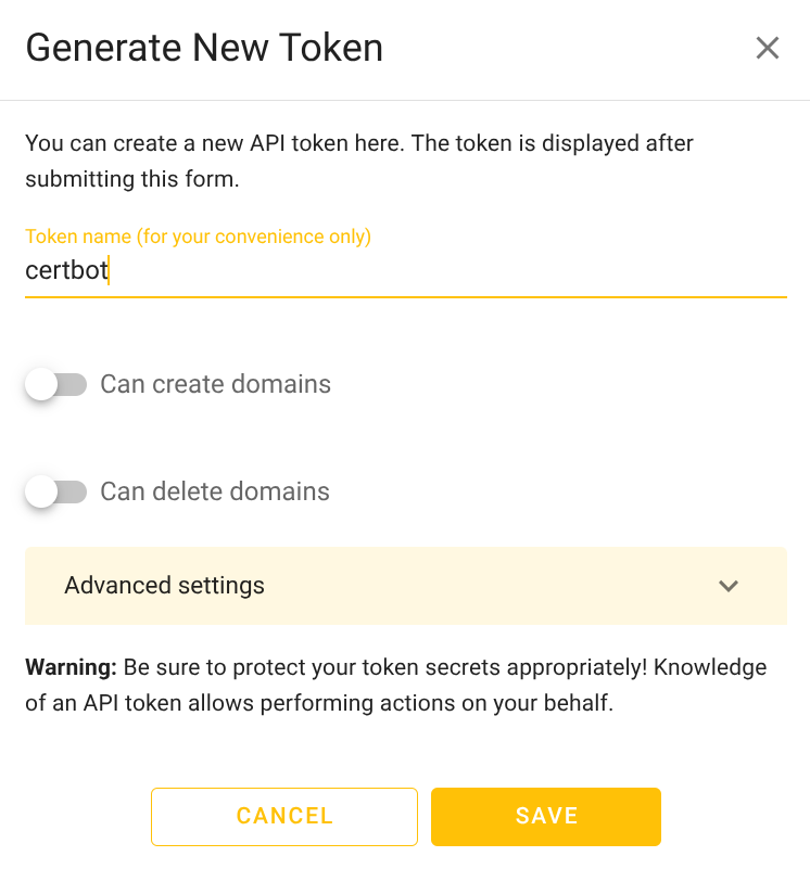 Create New Token